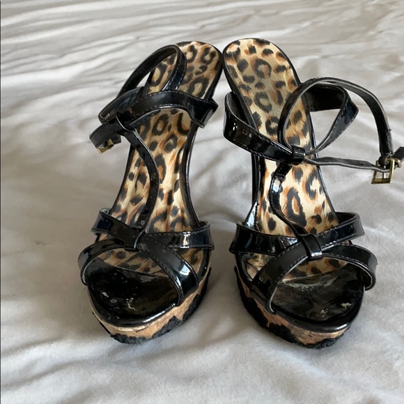 Stroppy heels with lace detail - Picture 3 of 5